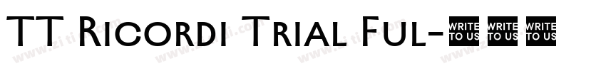 TT Ricordi Trial Ful字体转换